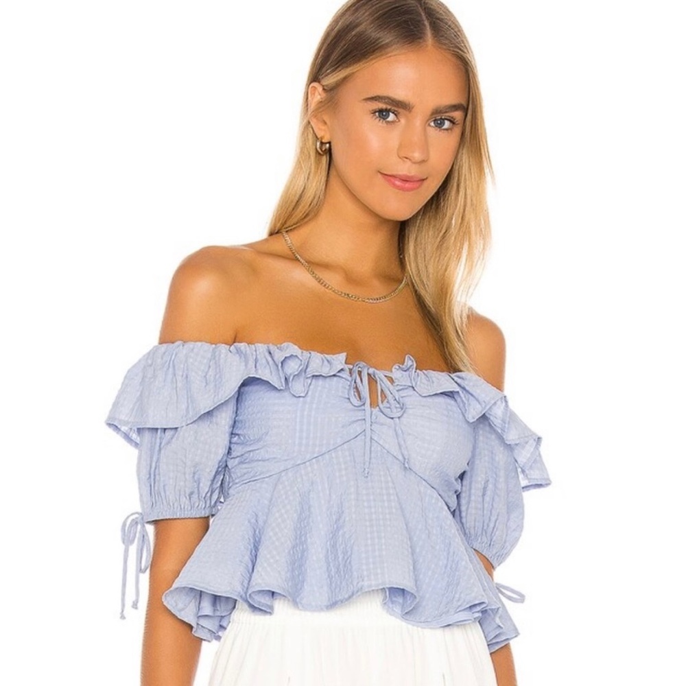 Tularosa Off-Shoulder Crop Top